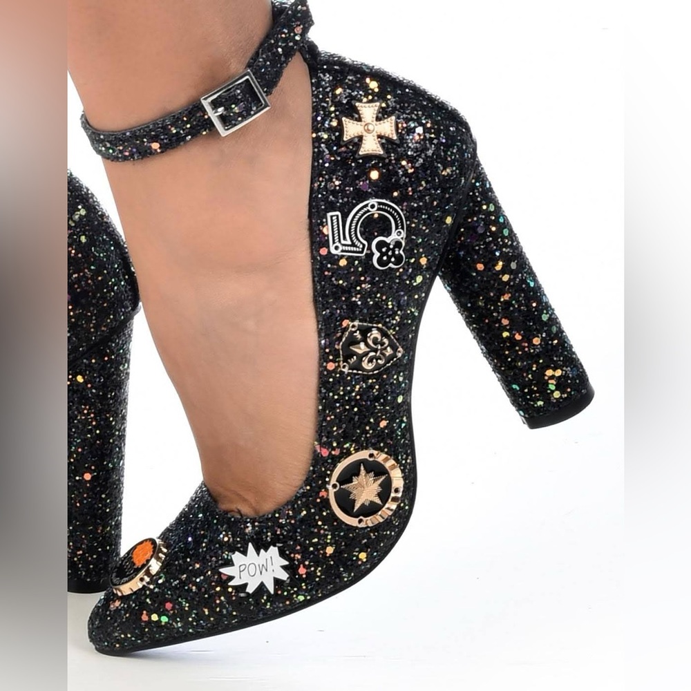 BNWOT Cape Robbin Sparkly Charm Heels Size 7